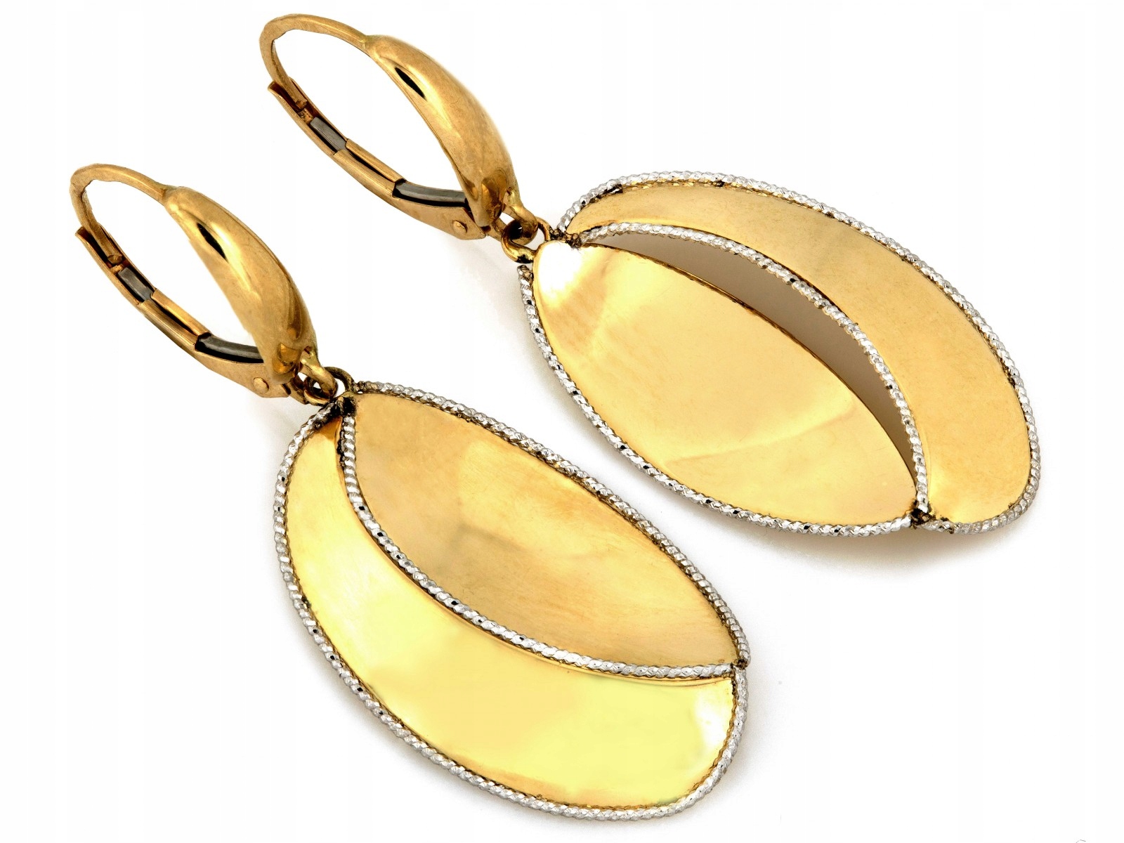 Náušnice zlaté pro ženu 585 od klenotníka, módní vzor