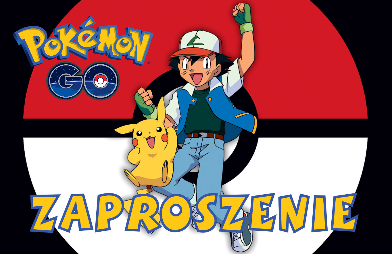 ZAPROSZENIA URODZINOWE POKEMON GO PIKCHAU 1szt