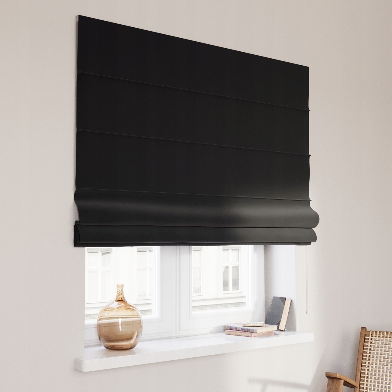 Hotová římská roleta Capri 120 x 180 cm černá