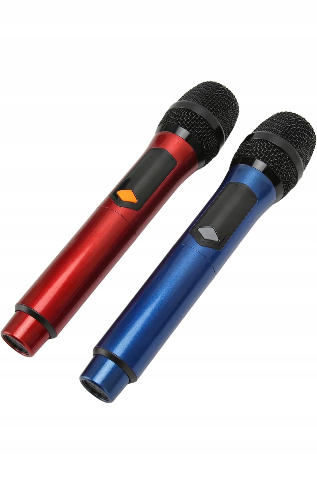 AVEEK Mikrofon Bezprzewodowy Zestaw 24GHz Karaoke Śpiew Szary Czerwony — miniatura 10