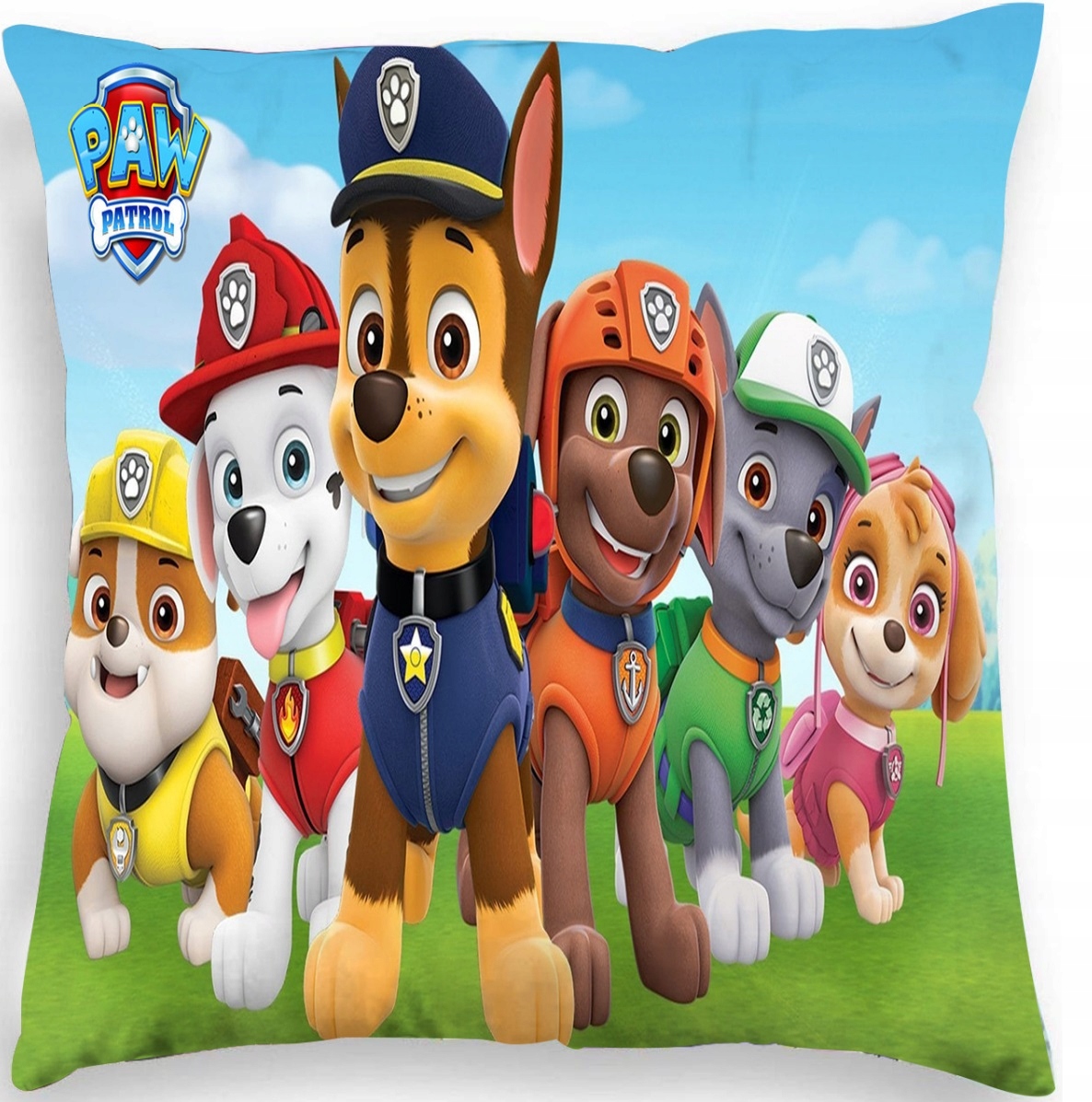 POSZEWKA NA PODUSZKĘ Z ZAMKIEM 40X40CM PSI PATROL CHASE MARSHAL RUBBLE