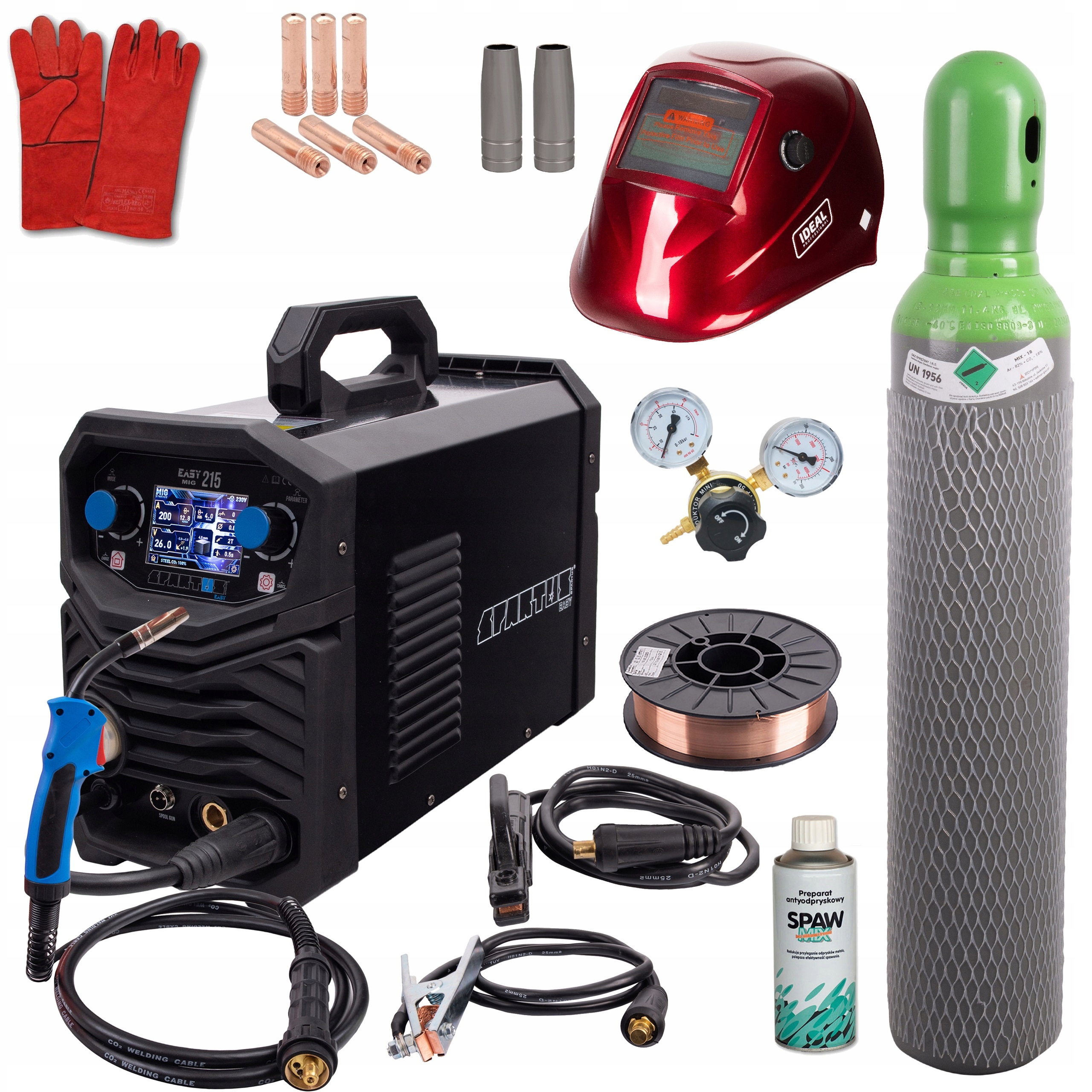 СВАРОЧНЫЙ АППАРАТ MIGOMAT SPARTUS MIG 215 EASY SYNERGIA LCD