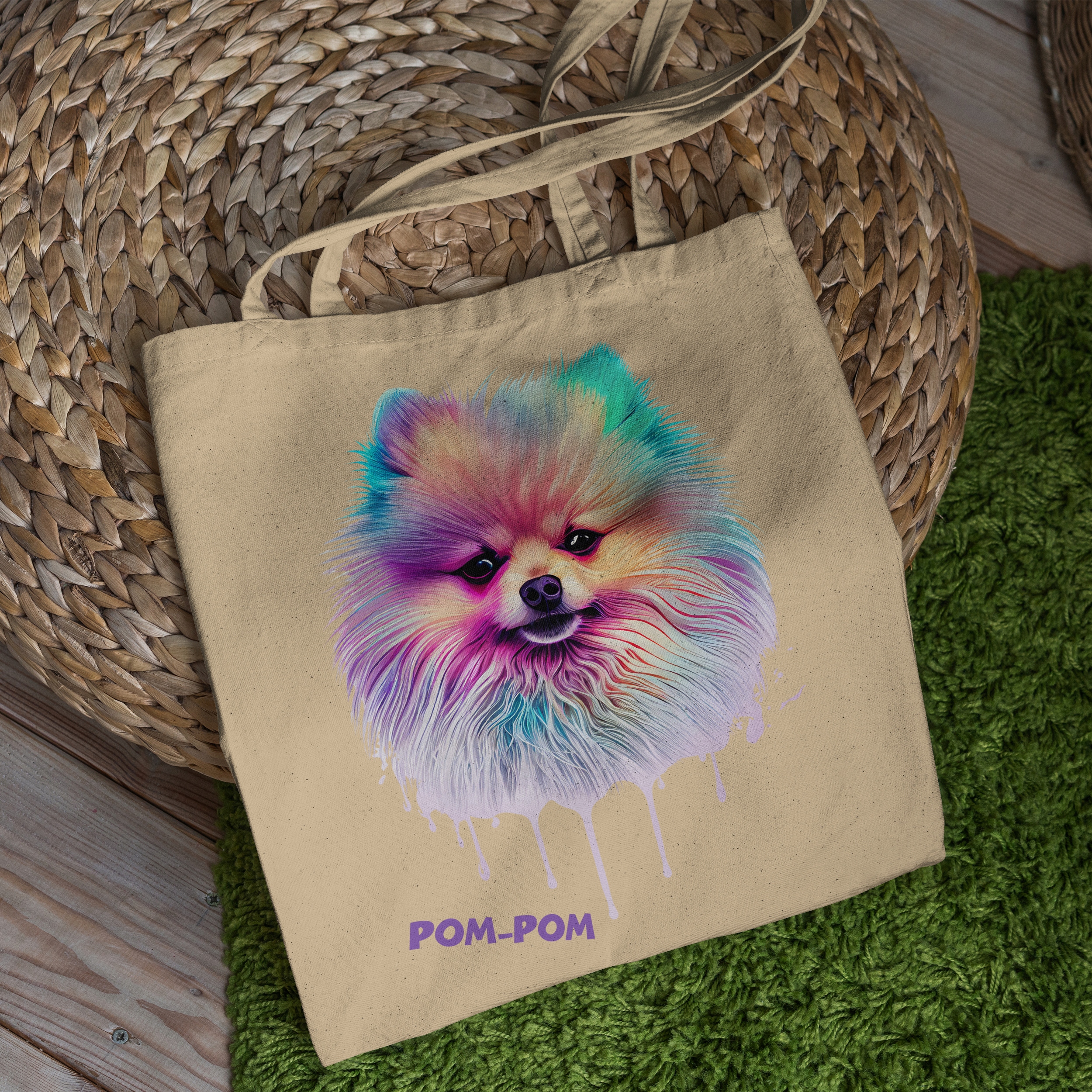 TORBA PIES POMERANIAN IMIE PREZENT EFEKT 3D Rodzaj torba