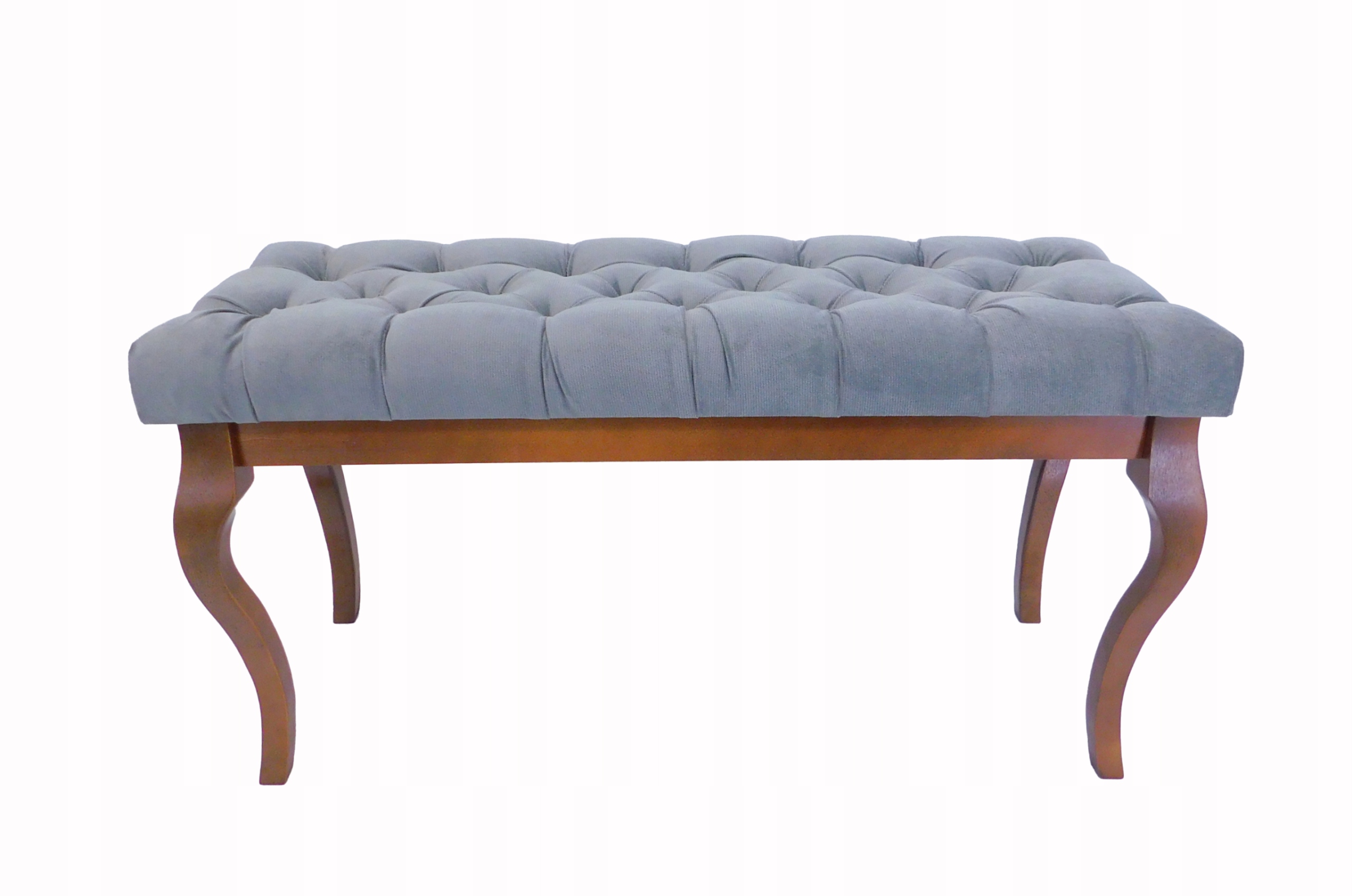 Čalúnená lavica s prešívaním 105 cm buková, farba orechová, grafitová