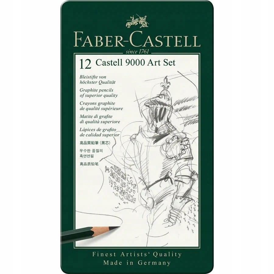 

Ołówki Faber Castell 9000 Art (12 sztuk) 8B 2H