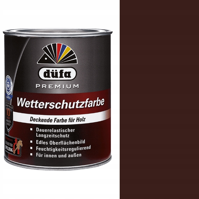 DUFA EKOLOGICZNY LAKIER DO DREWNA 0,75 BRĄZ CIEMNY