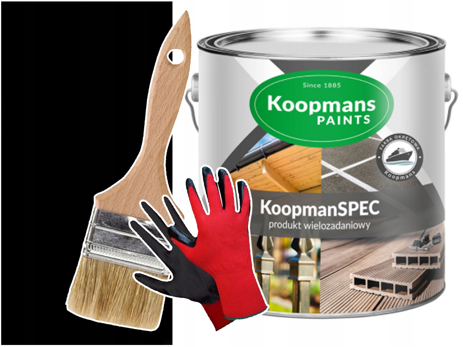 

KoopmanSPEC Farba do metalu betonu Czarna 0,75L