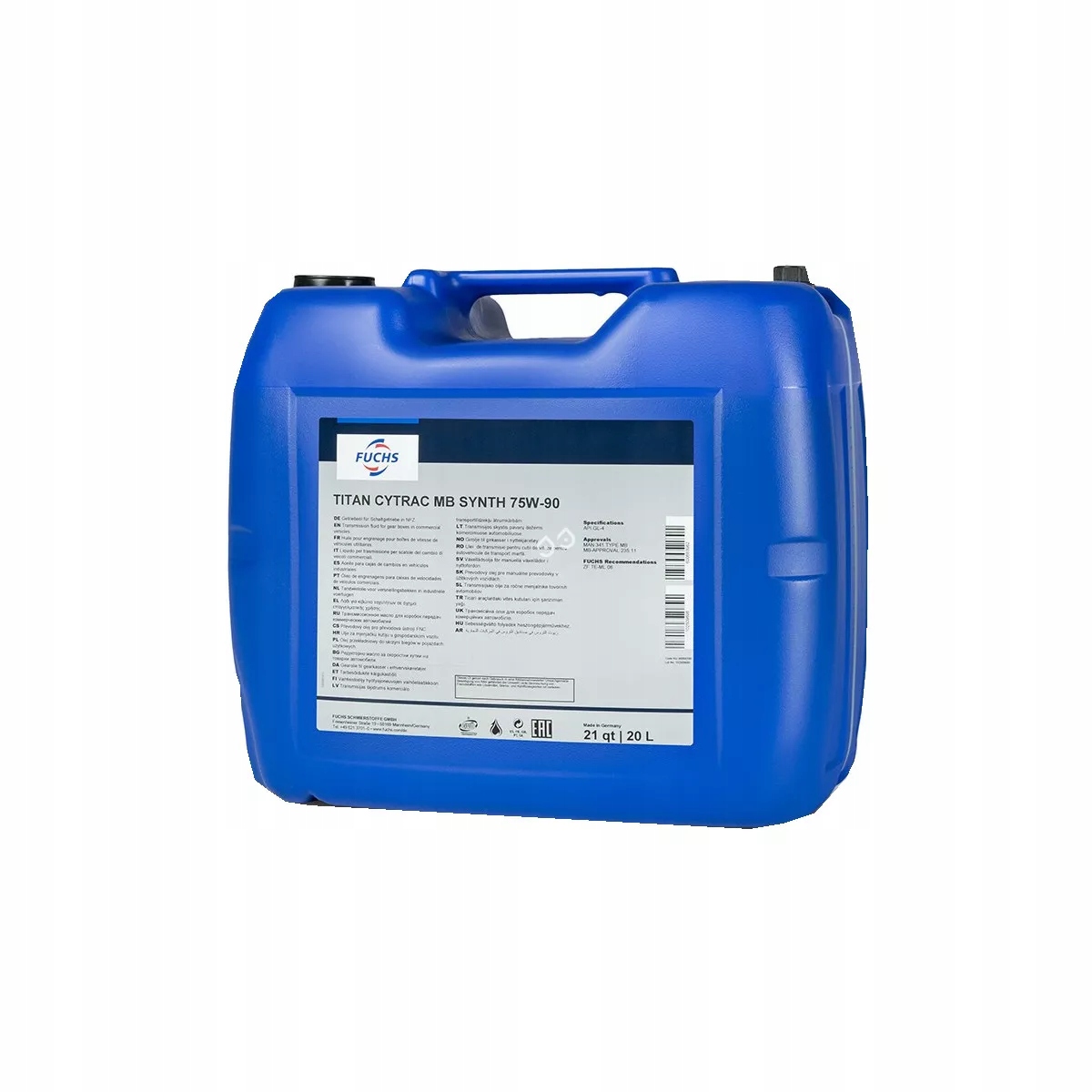 

Fuchs Titan Cytrac 75W90 Mb Synth 20L.