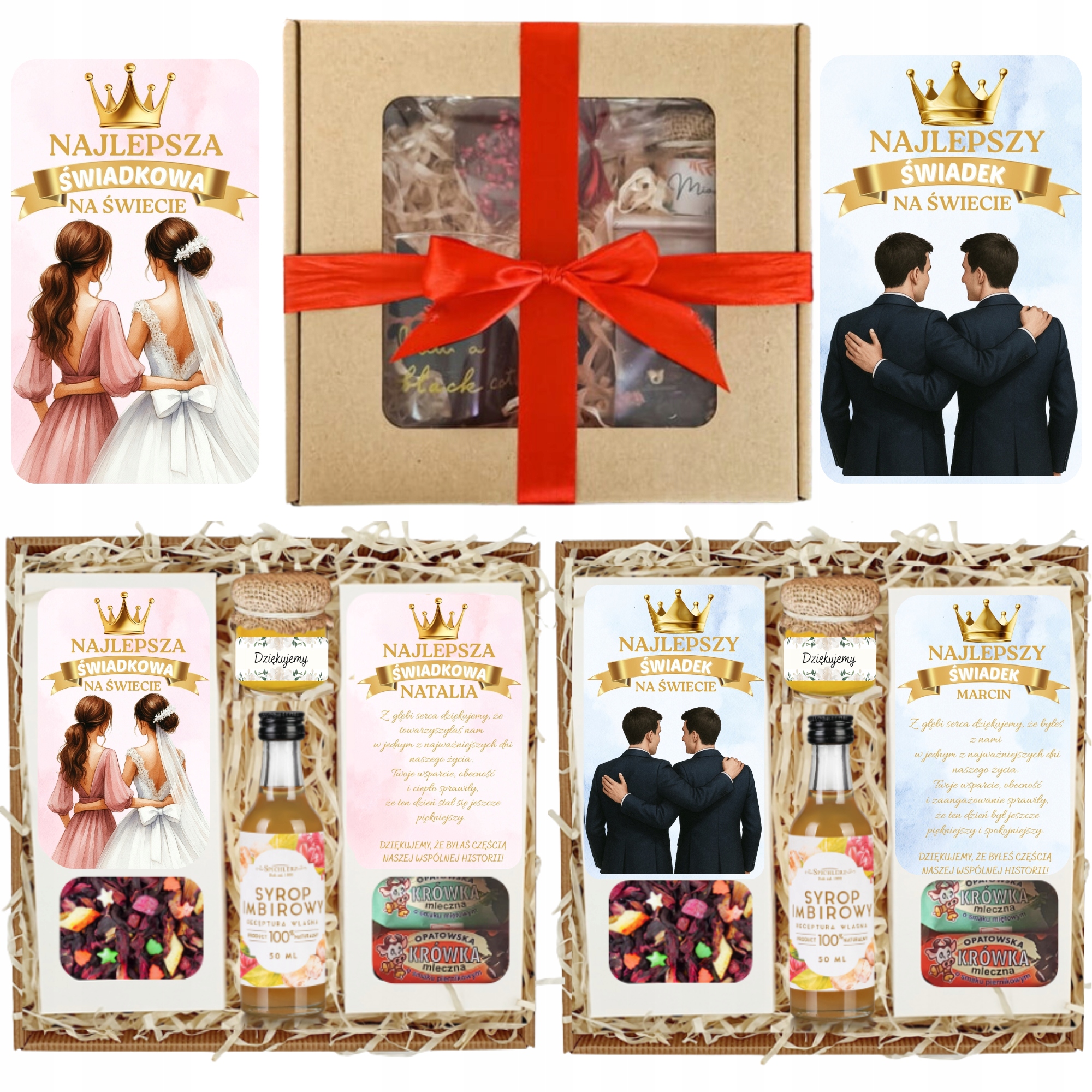 Levně Poděkování Svědkům Box Pro Svědka A Svědkyni Dárek Pro Svědka