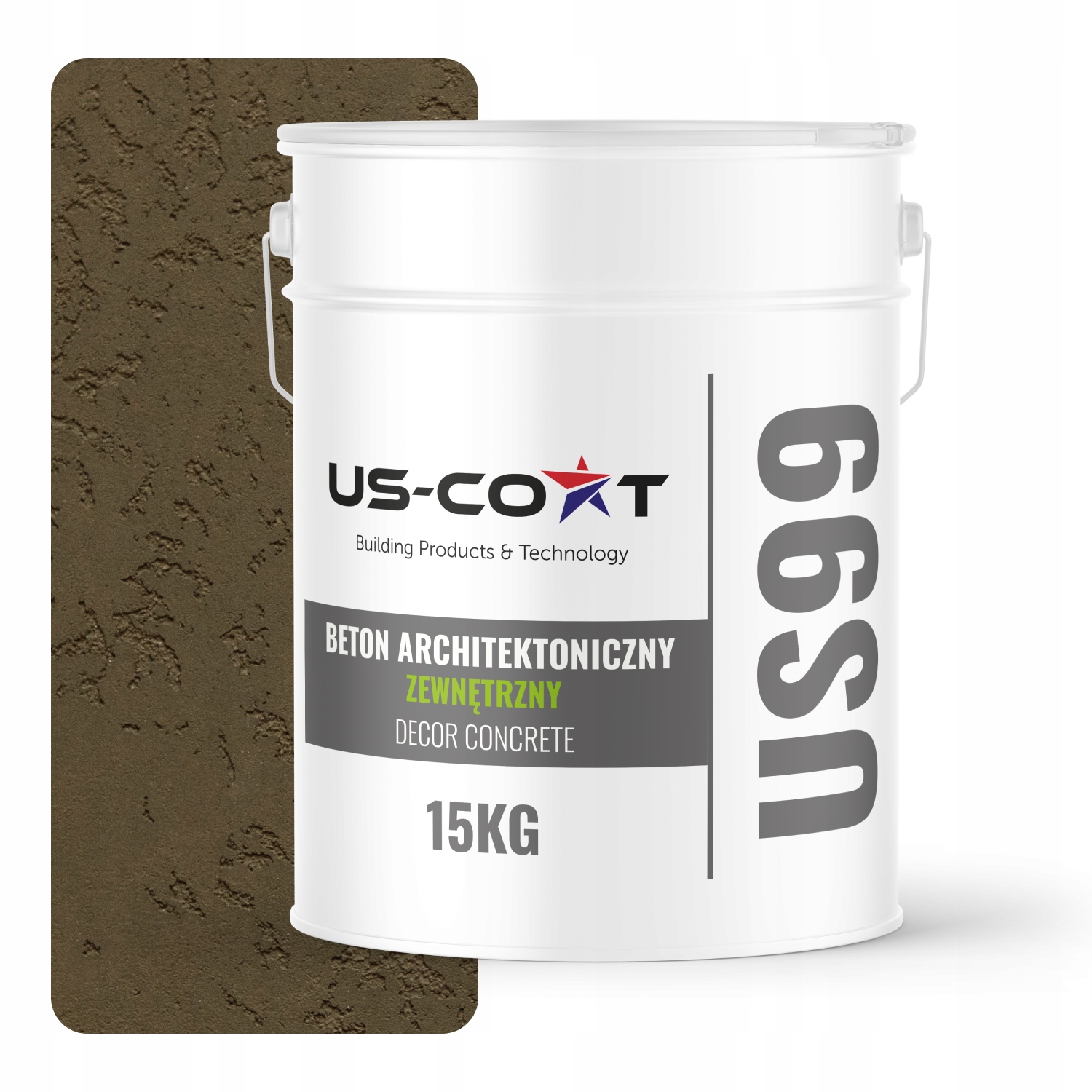Vonkajší Architektonický Betón Khaki Tmavý F456 10 m2 15 kg Na Stenu