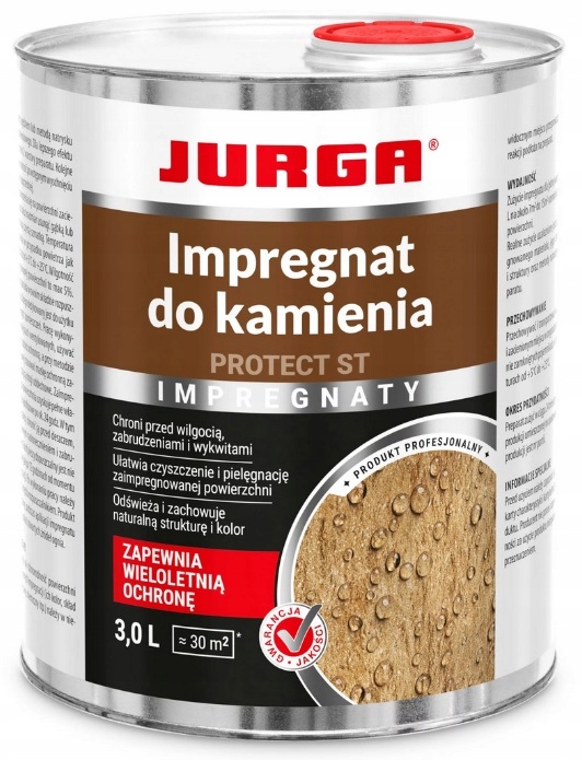 Jurga Protect St Impregnat Do Kamienia Naturalnego Na Zewnątrz Wewnątrz 3L