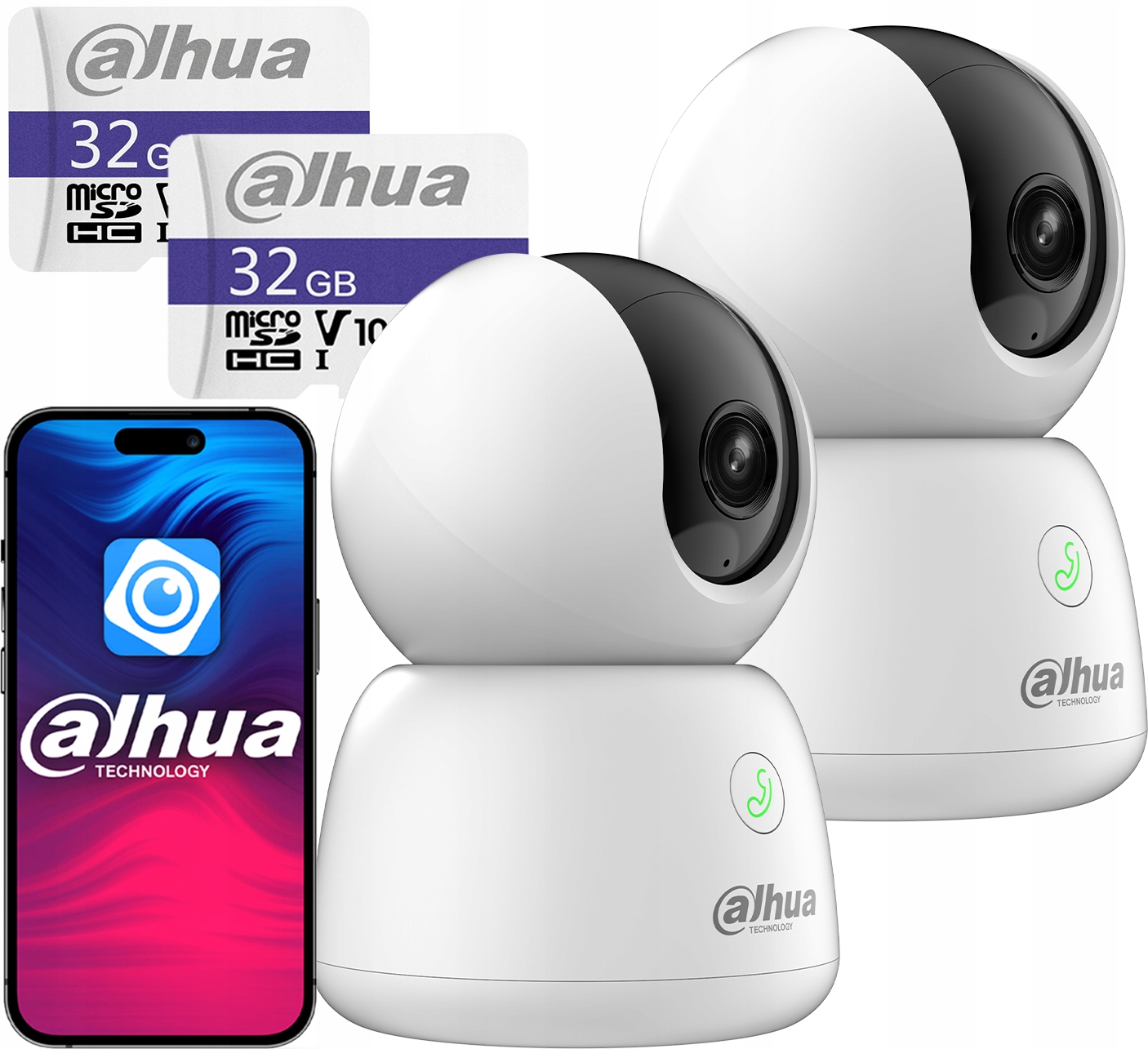 2x 5Mpx otočná WiFi kamera Dahua H5B Hero IR10m Detekcia +32GB
