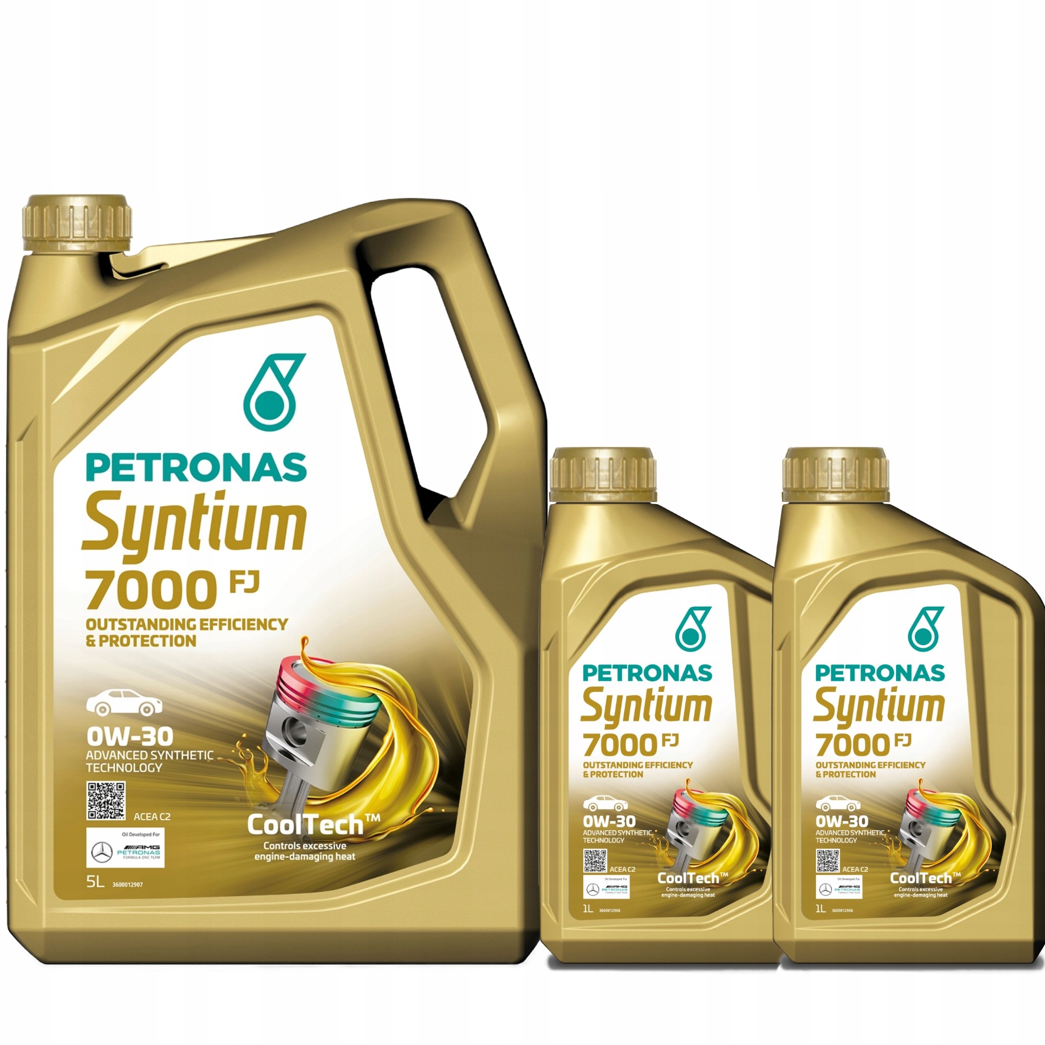 Petronas Syntium 7000FJ 0W-30 Sn 5L Petronas Syntium 7000FJ 0W-30 Sn 1Lx2