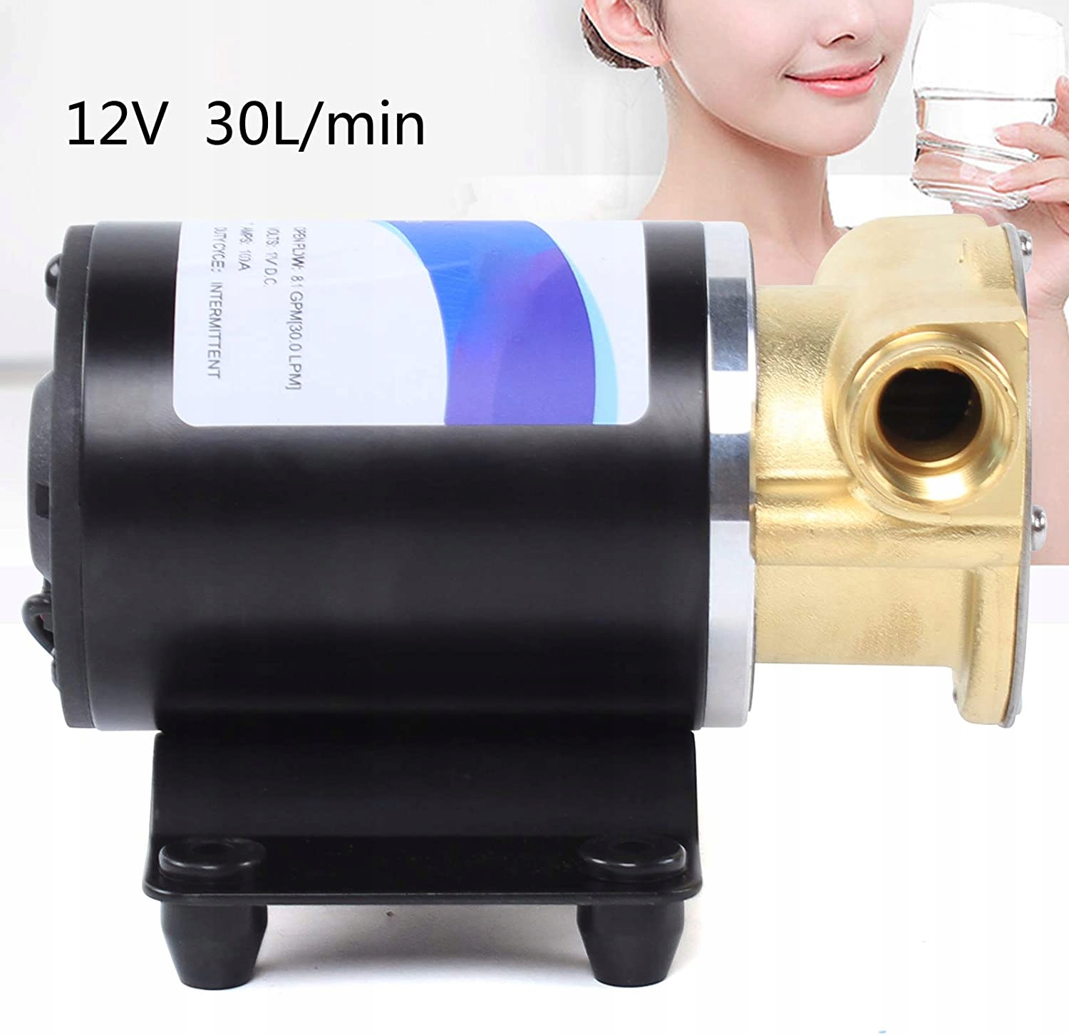 POMPA WODY CIŚNIENIOWA SAMOZASYSAJĄCA 12V 30L/MIN Marka inny