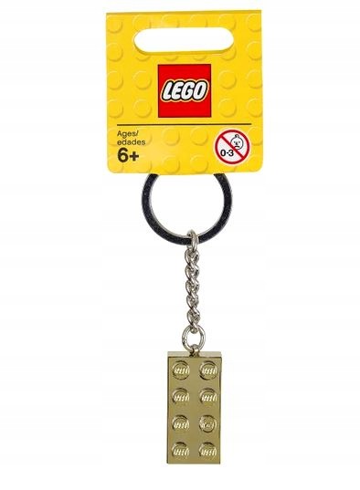Lego 850808 Breloczek 2x4 ze złotym klockiem 1 szt Nowe