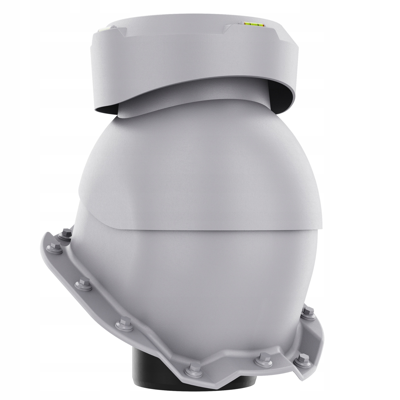 Krbový kanalizační ventilátor fi110 Trapez T14 Světle Šedý 7036