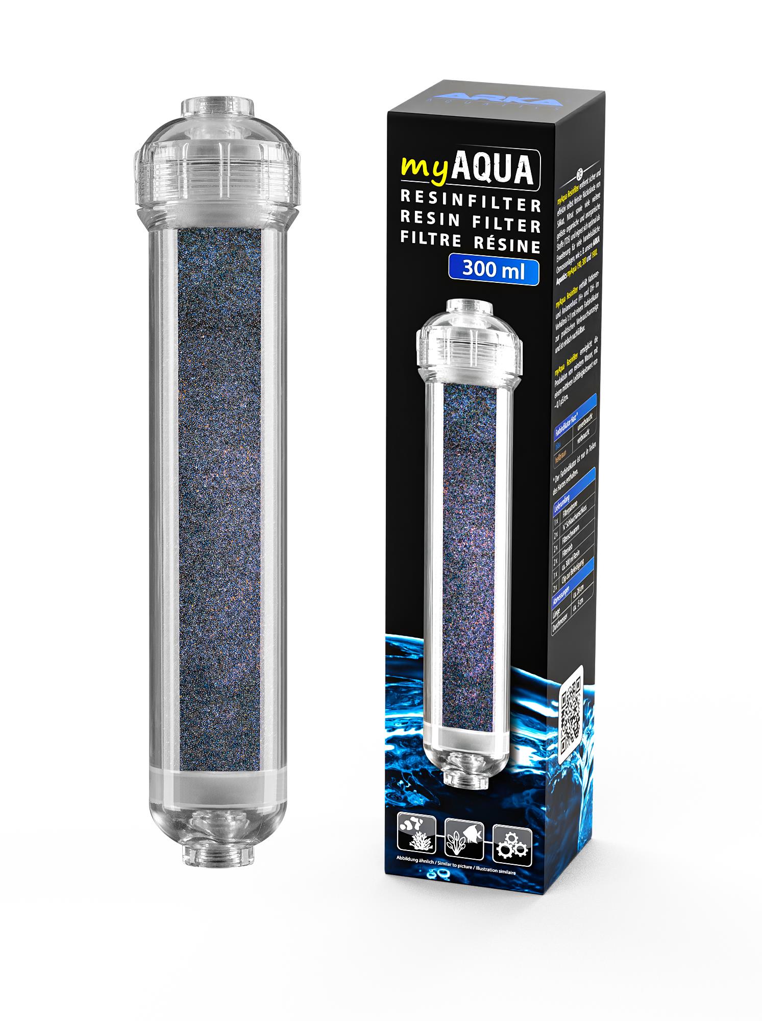 Filtr Iontoměničové Pryskyřice Demineralizace Vody Tělo Ložiska 300 ML