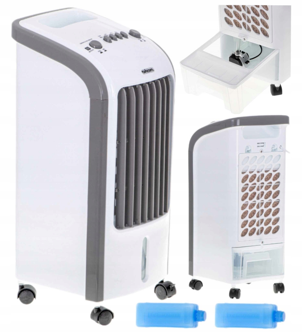 Klimator Wodny Wkłady Klimatyzer Przenośny Wentylator 3w1 4L Ochładzacz