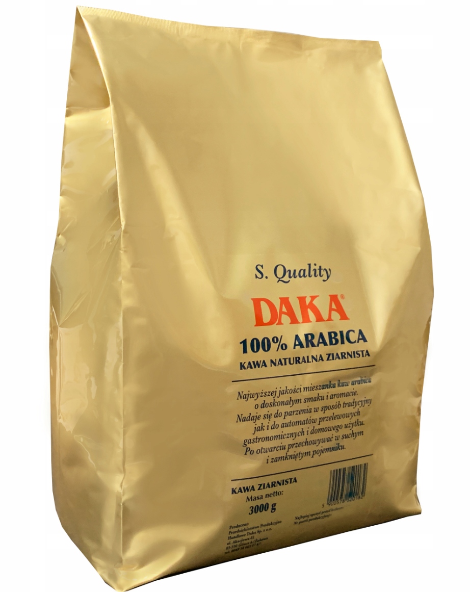 Kawa Ziarnista Arabica S.Quality Daka Arabica 3kg