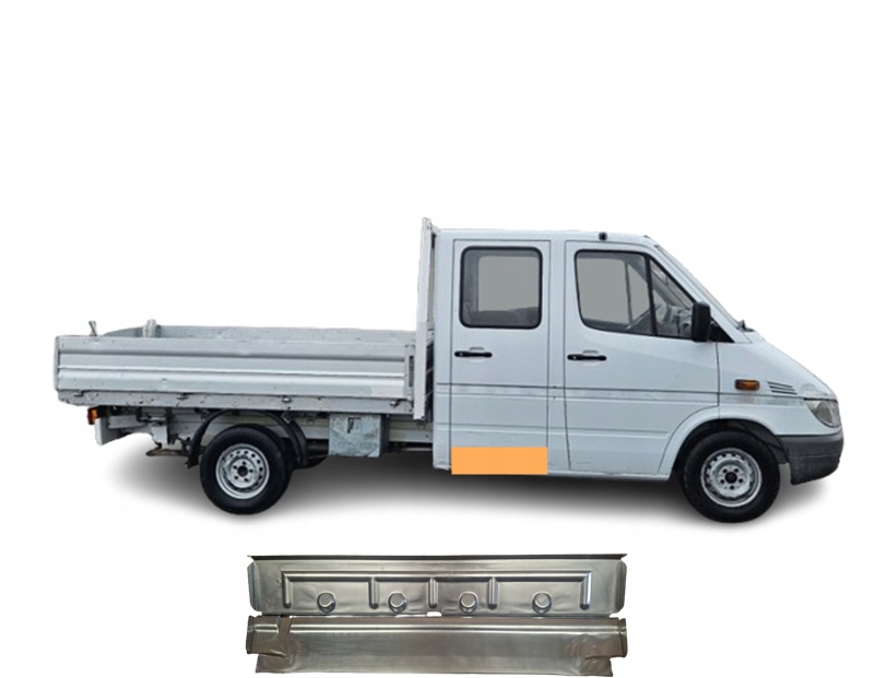 Mercedes Sprinter 1995 2006 Stupeň zadní kabiny dubová kabina Pravá