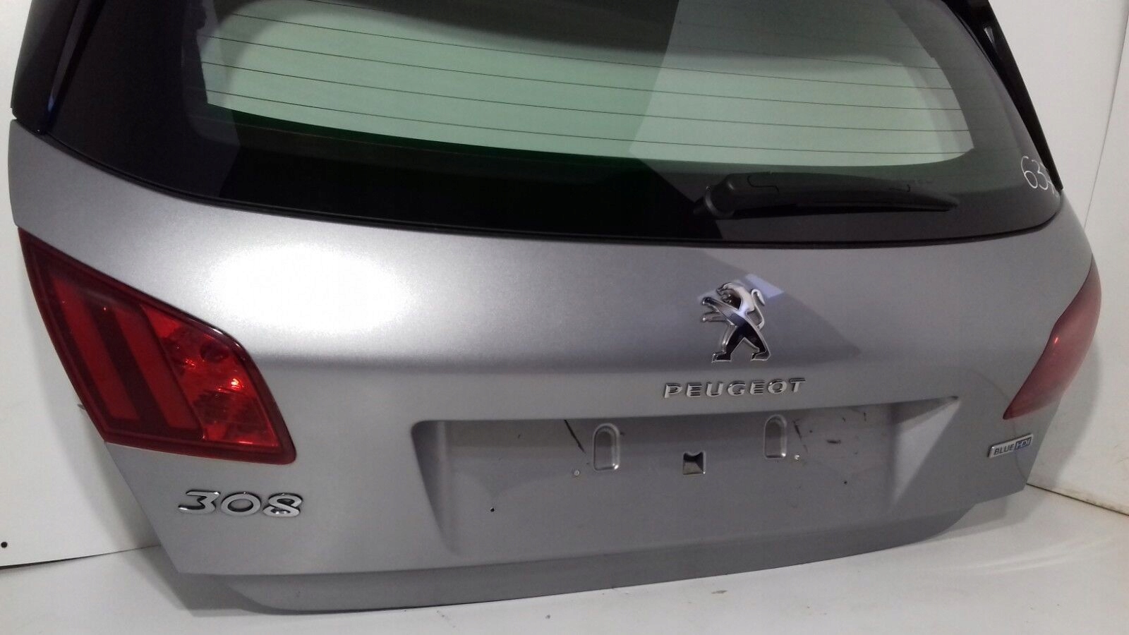 Peugeot 308 HB 2015r boot doors rear part srebrna (637)