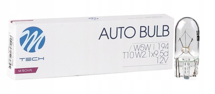 Żarówka W5W T10 12V 5W W2.1x9.5d M-tech 1szt.
