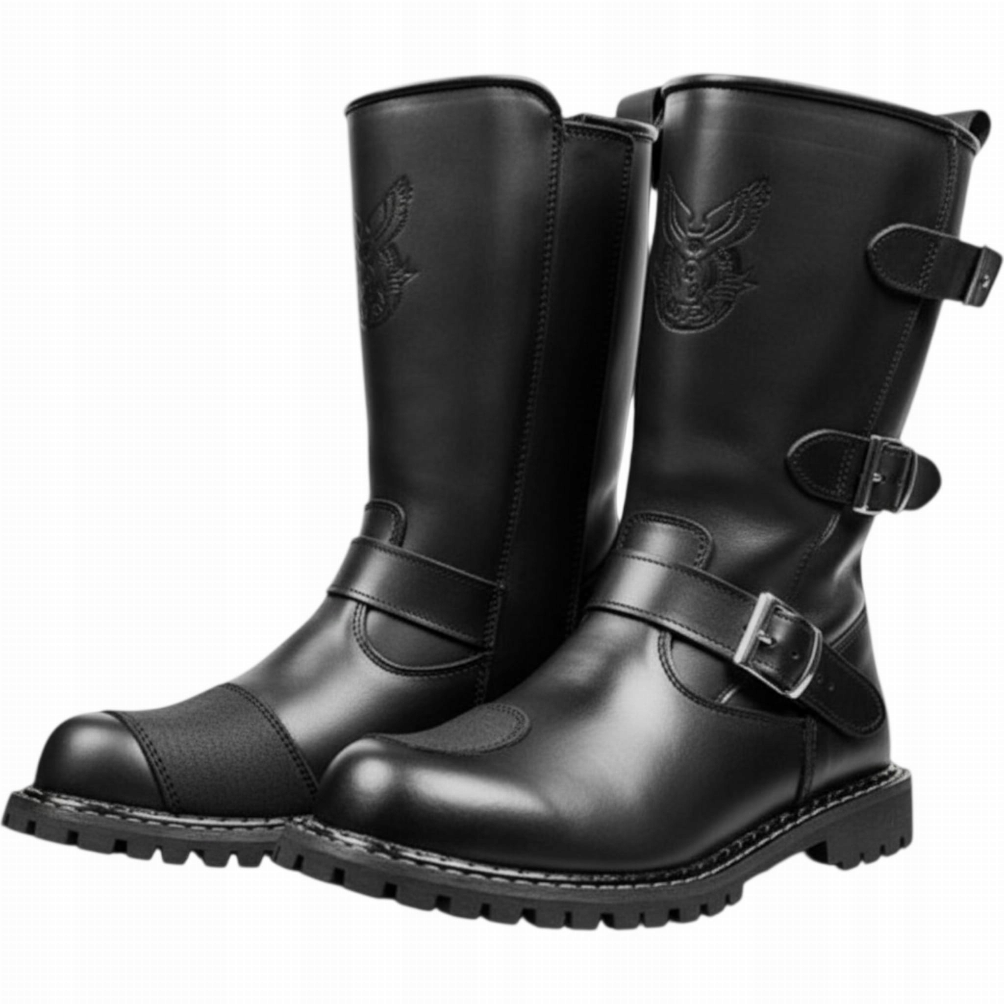 Kožené motocyklové topánky chopper ProSpeed, zapínanie na zips, membrána 44