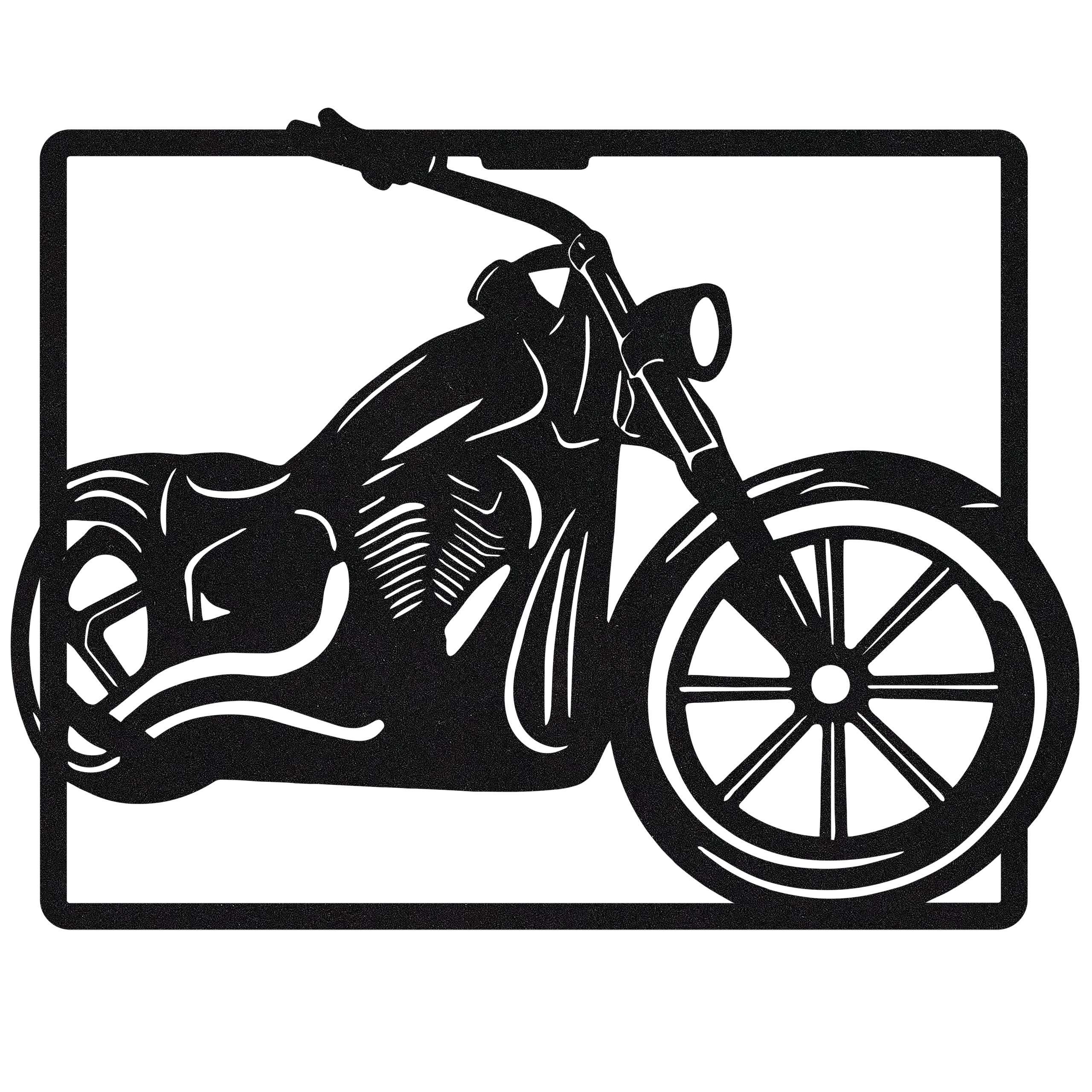 Nástěnná Dekorace Obraz Ažurový Motor Černý Velká Ozdoba Na Zeď Obrázek