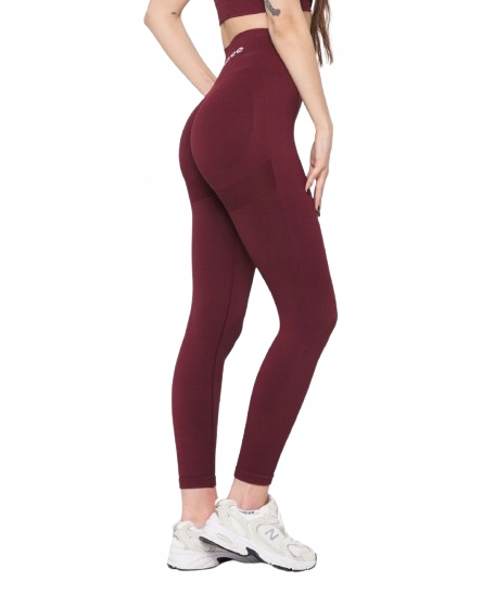 Carpatree Legginsy Bezszwowe Push-up Allure Merlot Red r. Xs