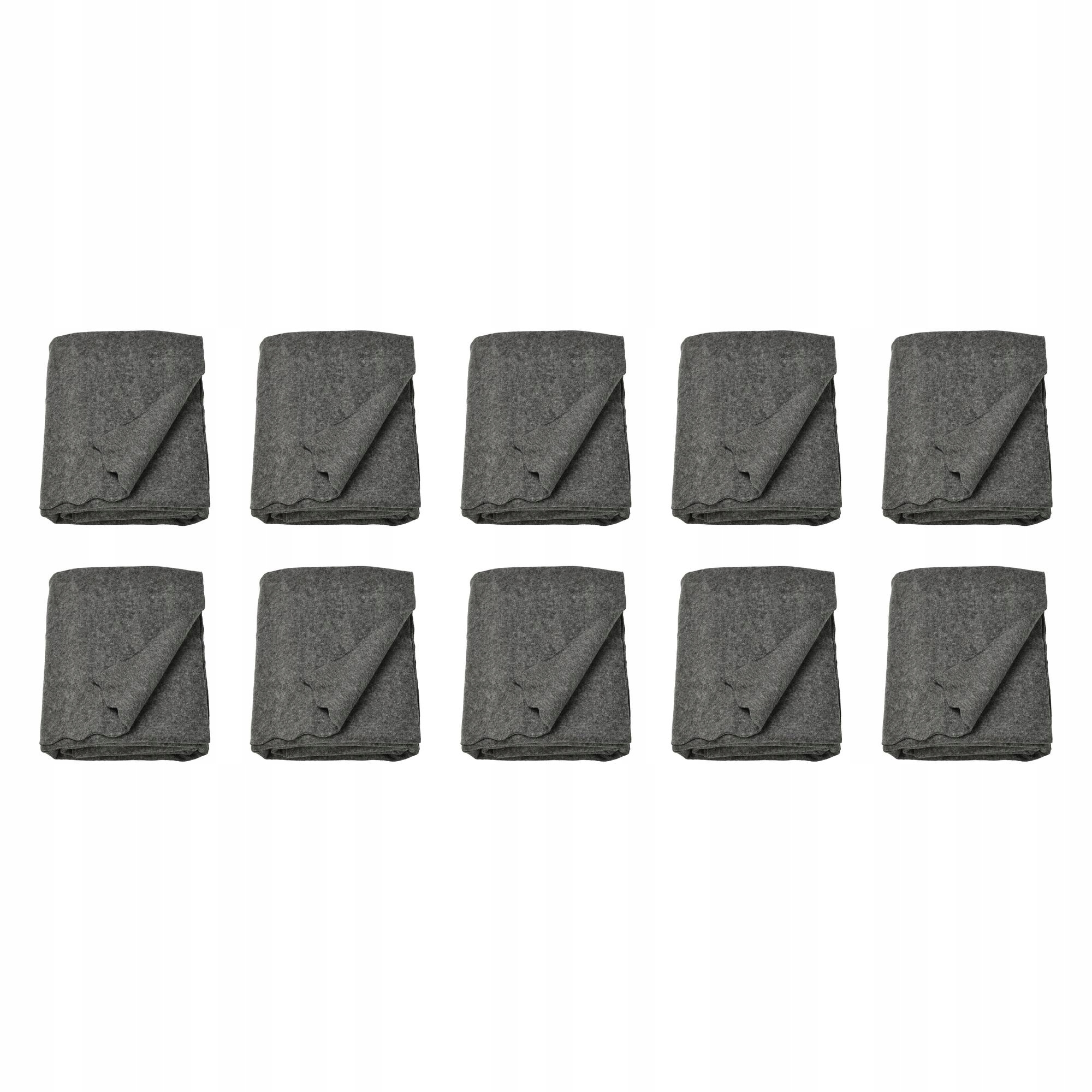 10 ks Daggkapor Pled tmavě šedý 130 x 170 cm