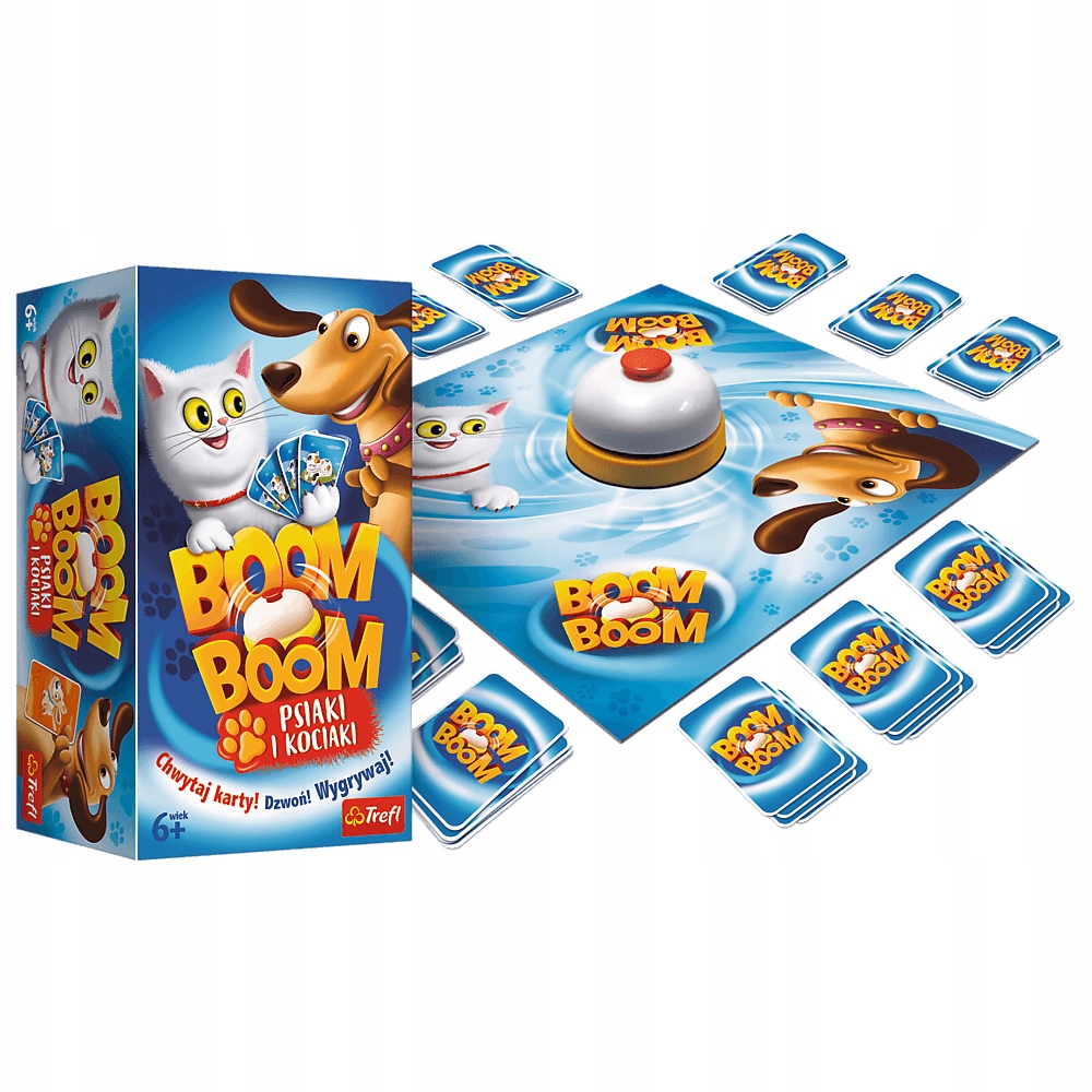 

Boom Boom Gra Planszowa Psiaki I Kociaki 01909