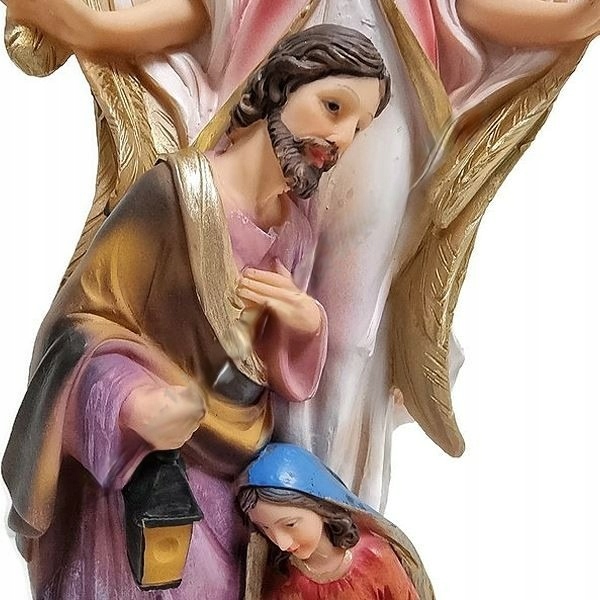 SZOPKA BOŻONARODZENIOWA ANIOŁ ŚWIĘTA RODZINA Boże Narodzenie DUŻA *30cm* Marka Dekor Import Export