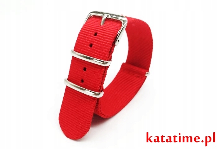 PASEK DO ZEGARKA typu NATO 18 mm wodoodporny, VEGE nylonowy jednoczęściowy