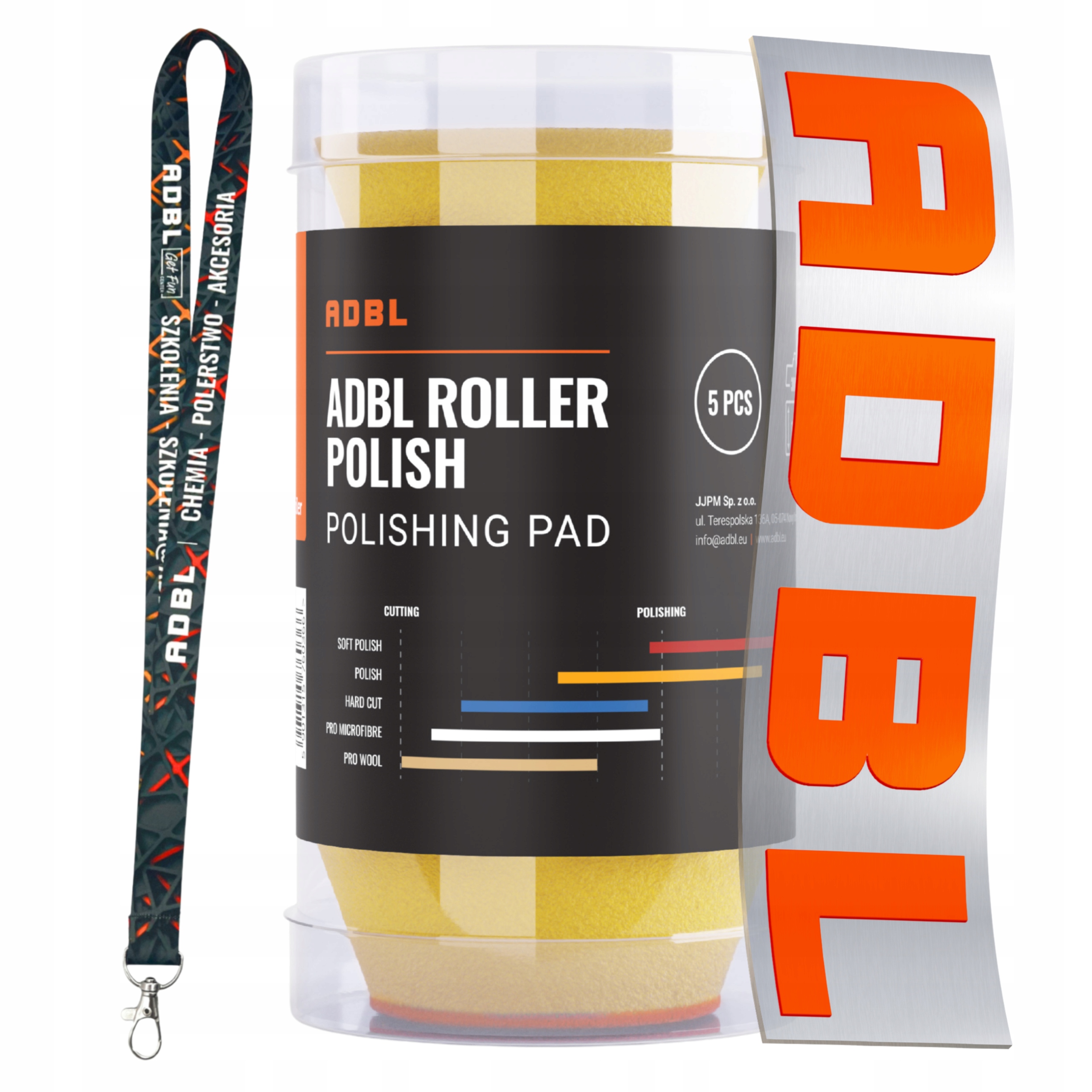 Adbl Roller Polish Da 30mm Zestaw Mini Padów Polerskich Średnich 5 szt.