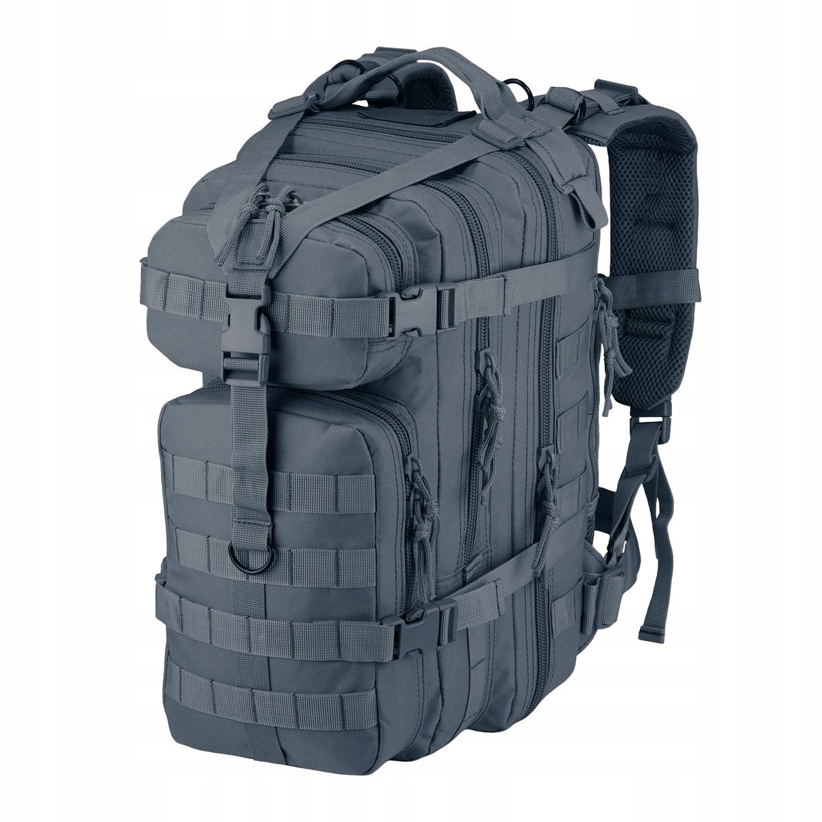 Batoh vojenský batoh 25 L Molle Assault Edc Survival Šedý