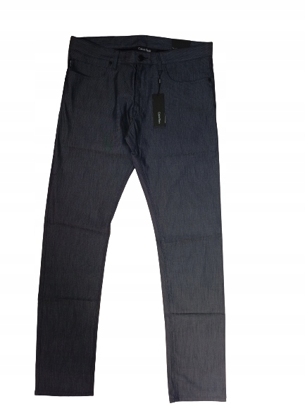 Granatowe spodnie straight fit Calvin Klein 33/34