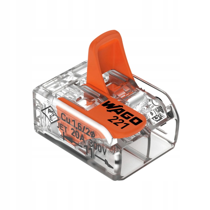 

Zacisk instalacyjny 2x4,0mm2 złączka Wago 221-412