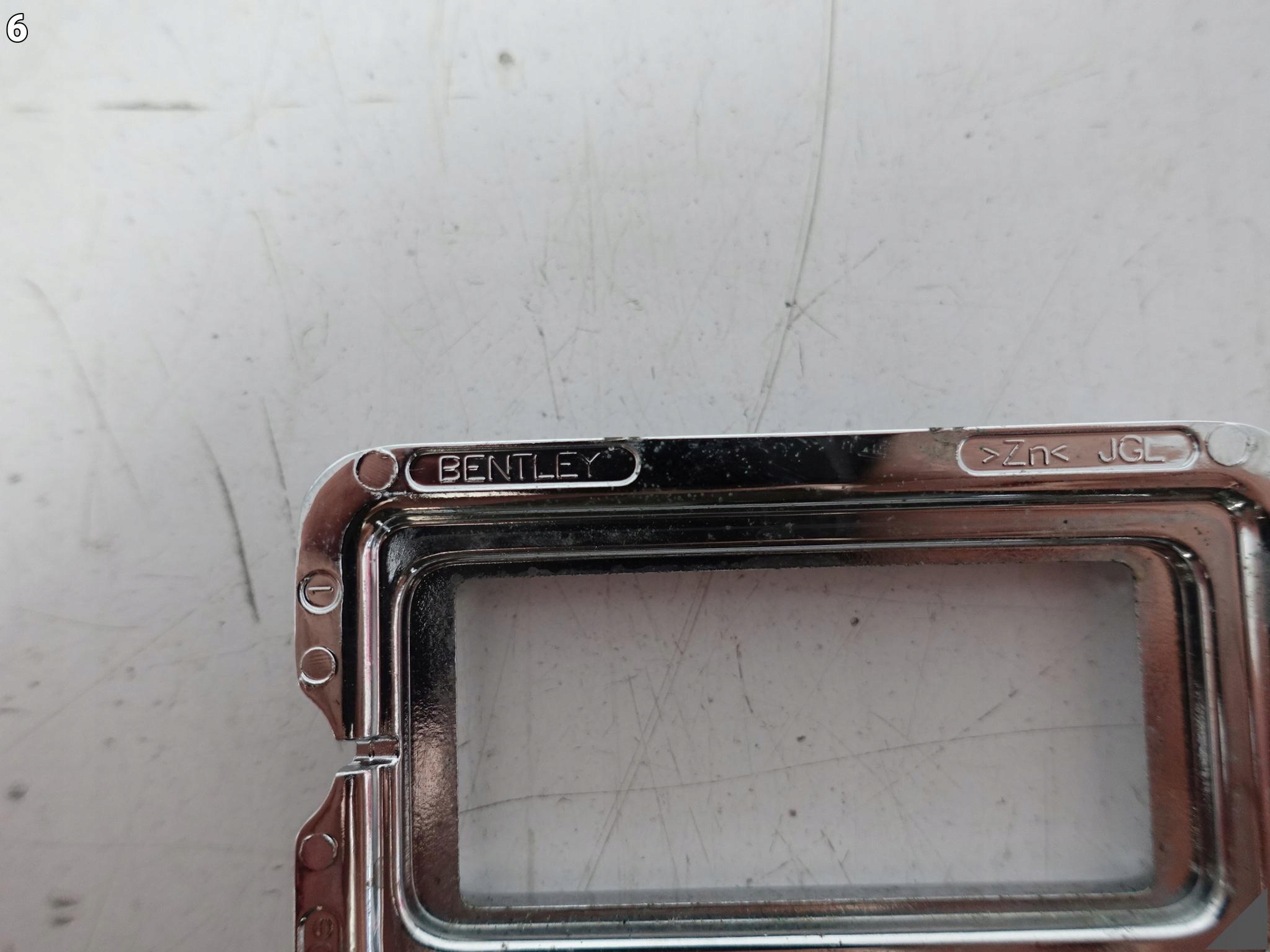 BENTLEY CONTINENTAL FLYING SPUR 3W5 06-12 switch frame CHROM rear part left