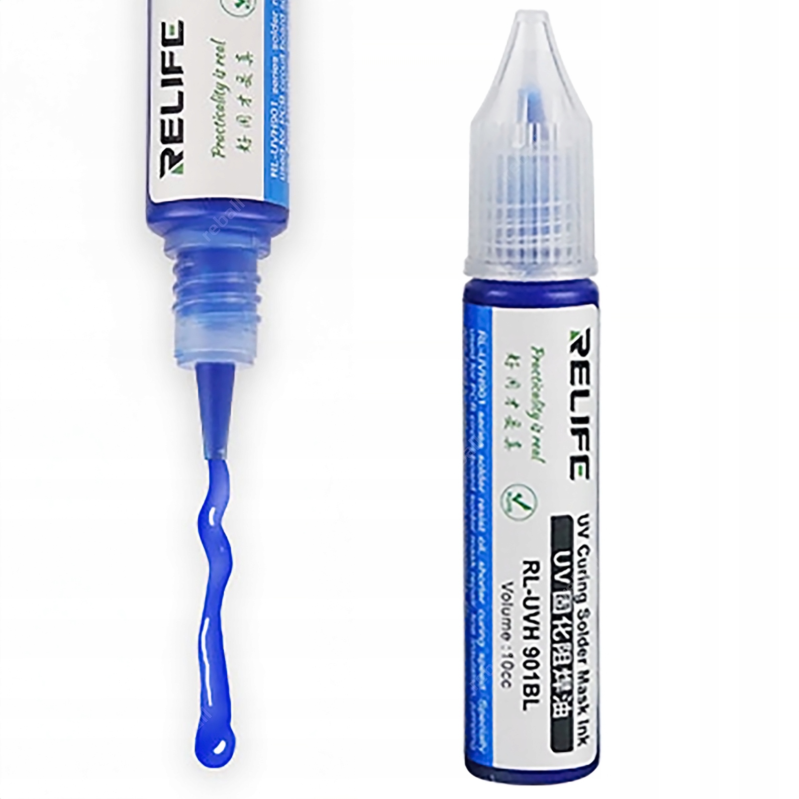 LAKIER UV NAPRAWA SOLDER MASKI PŁYTEK DRUKOWANYCH PCB RELIFE 901BL NIEBIESK