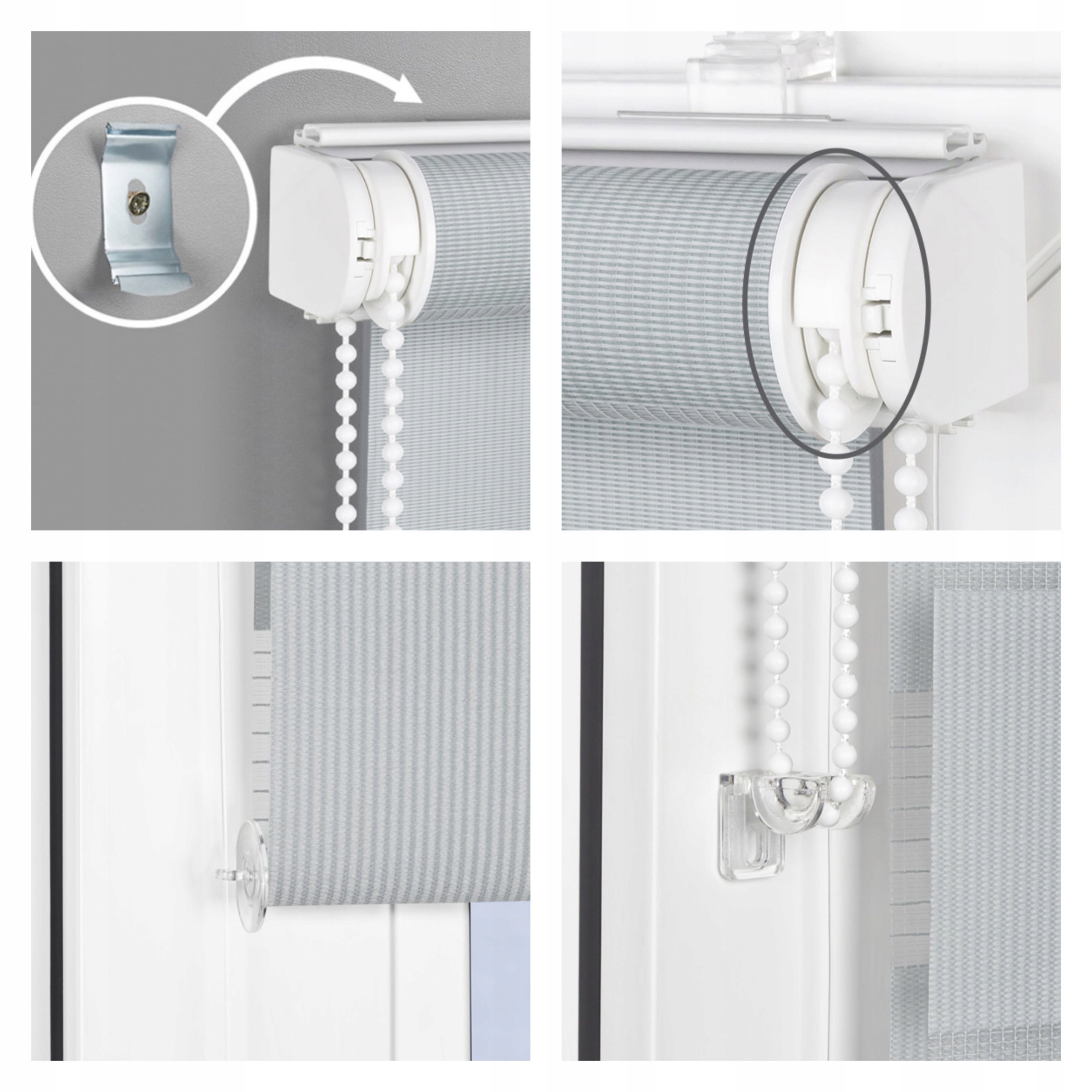 ROLETA OKIENNA DZIEŃ I NOC 37x150 Z NAPINACZEM NA WYMIAR Kod producenta DN37