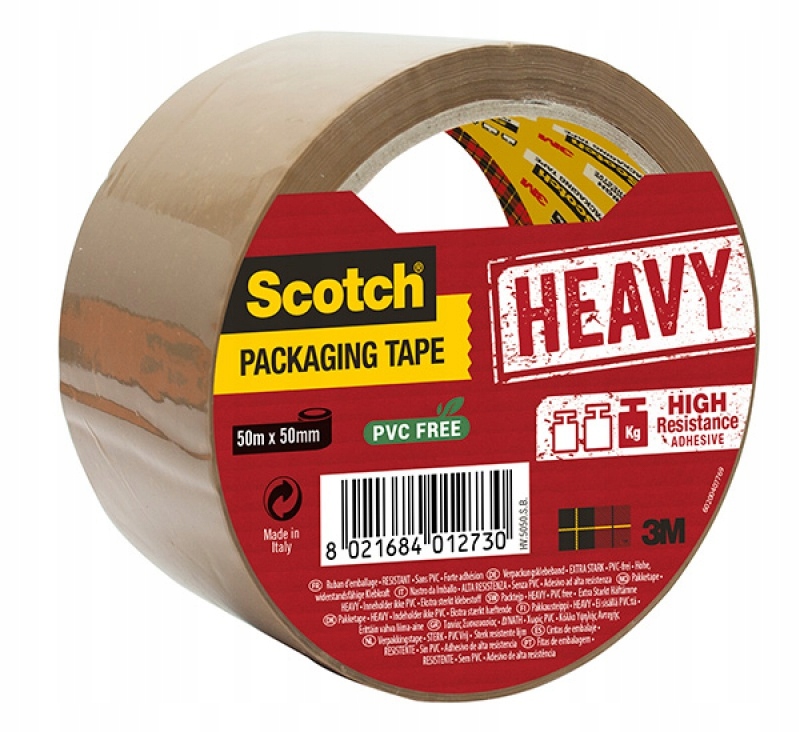 

Taśma pakowa do wysyłek Scotch Heavy brąz 50/50 mm
