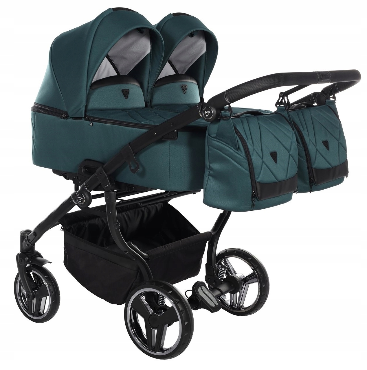 Junama Duo V3 WÓZEK BLIŹNIACZY 2w1 03 | Jeden Obok Drugiego | Tylko 78 cm! Kod producenta Junama Duo V3 2w1 03