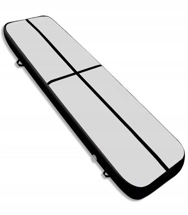 Airtrack 5 M Szary Czarny Akrobatyczna Mata Gimnastyczna Materac Dmuchany