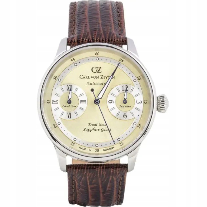 Pánské Hodinky Carl von Zeyten CVZ0086CRS, hnědý řemínek