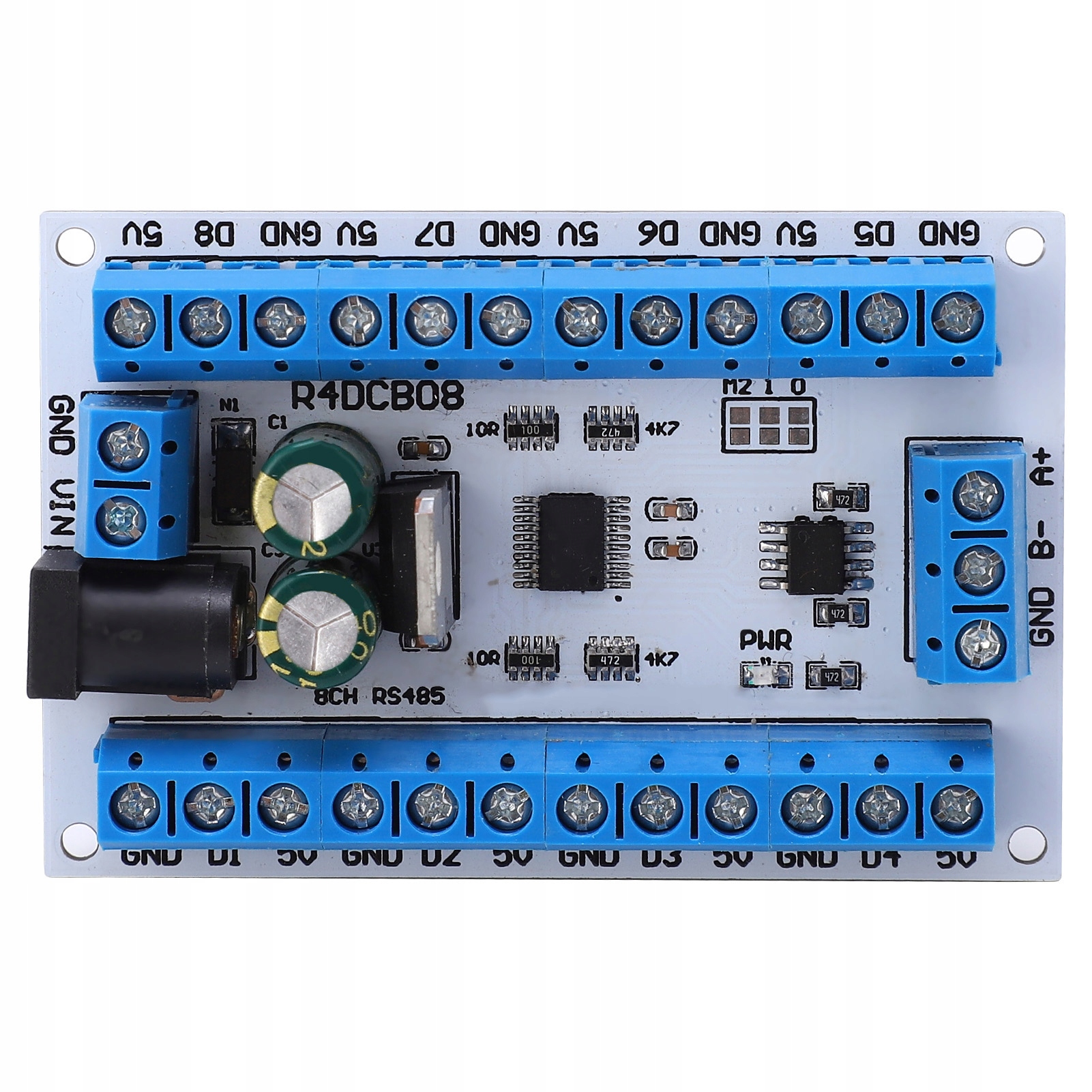 Moduł 8-kanałów pomiar temperatury DS18B20 RS485 ...