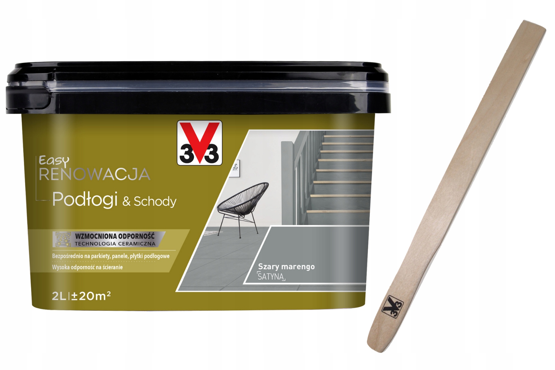 

V33 Easy Renowacja Podłogi i Schody Szary 2L