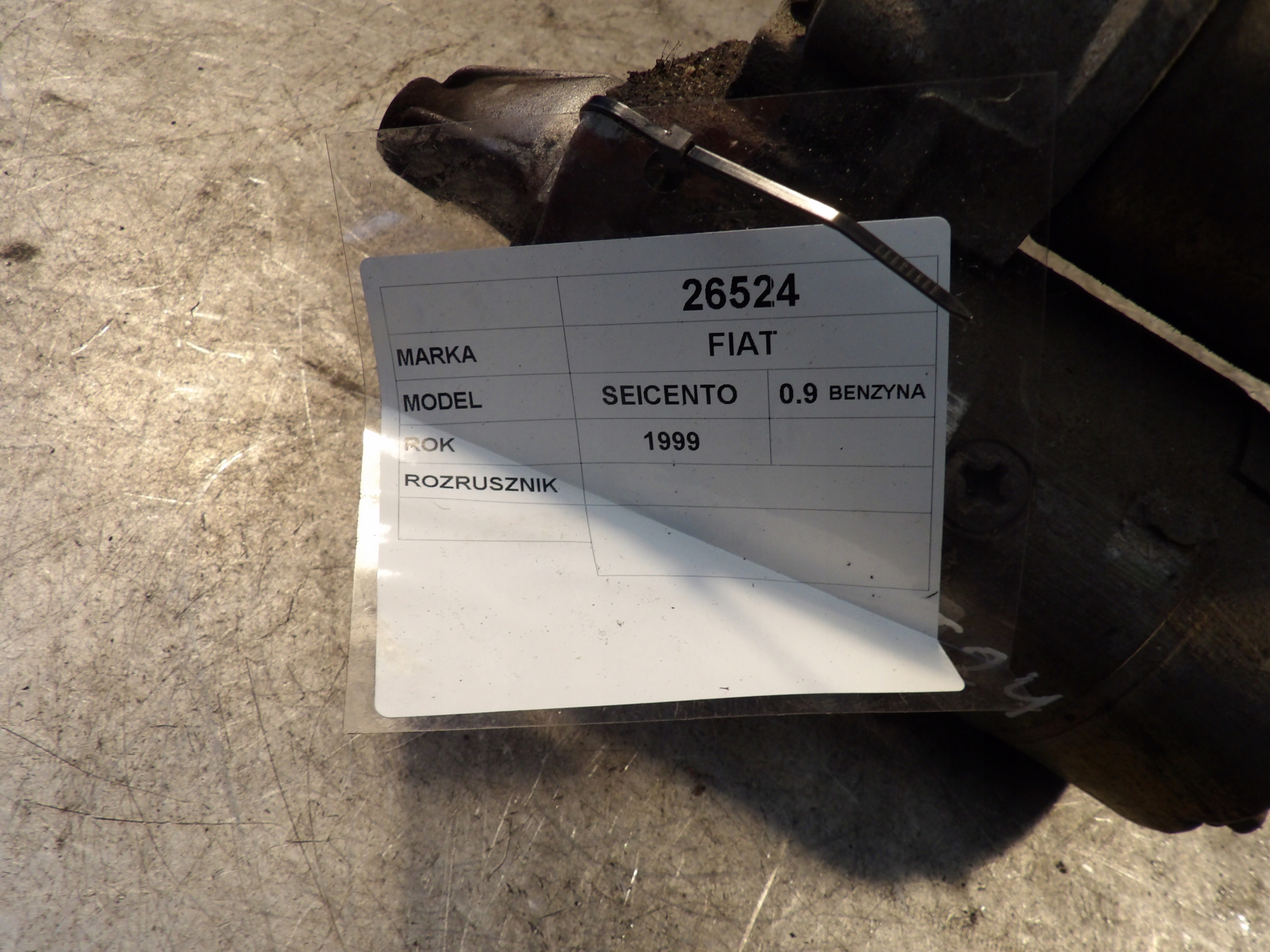 Fiat Seicento 900 starter 8160000 C329
