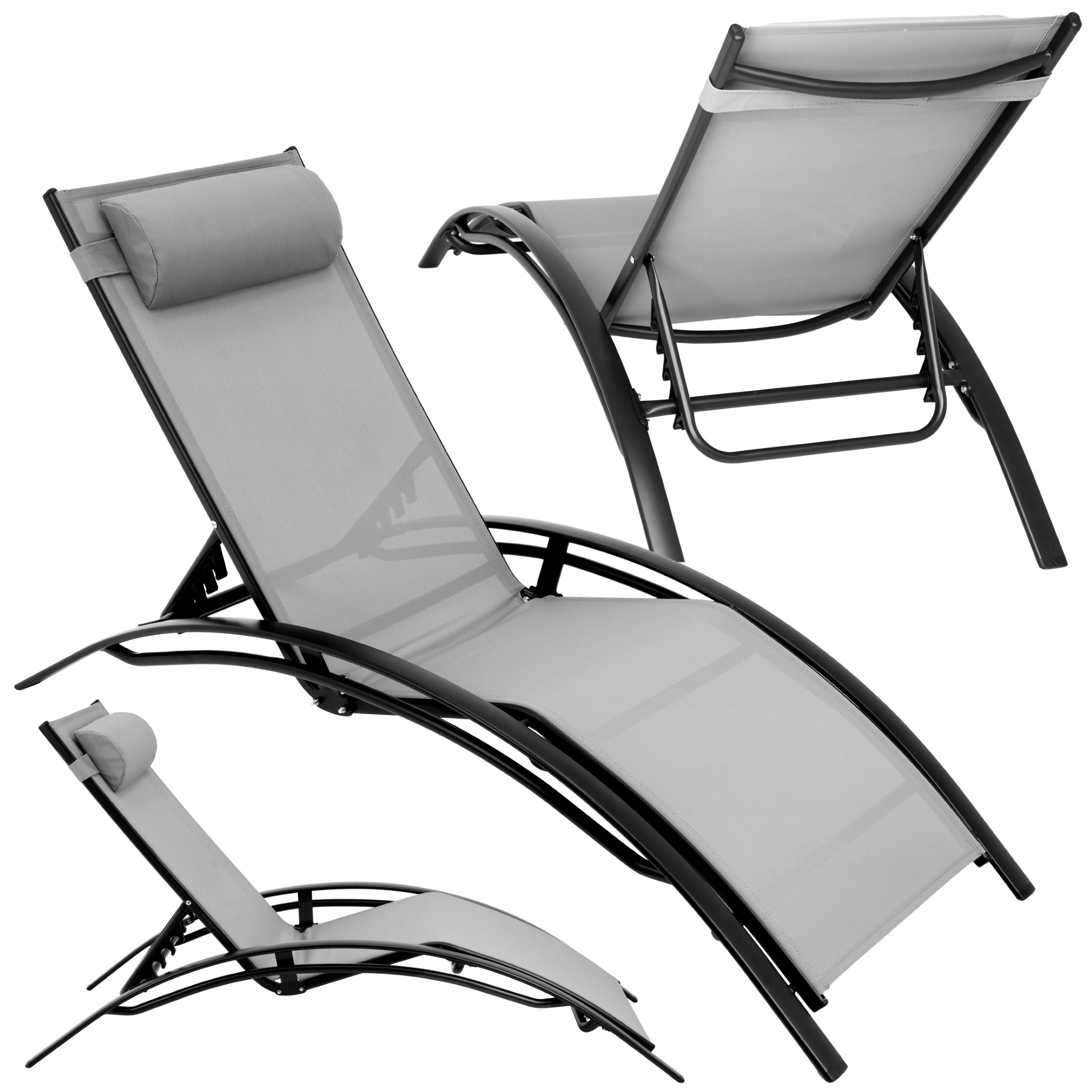 Leżak Ogrodowy Leżanka składana aluminiowa do ogrodu na Taras plażę