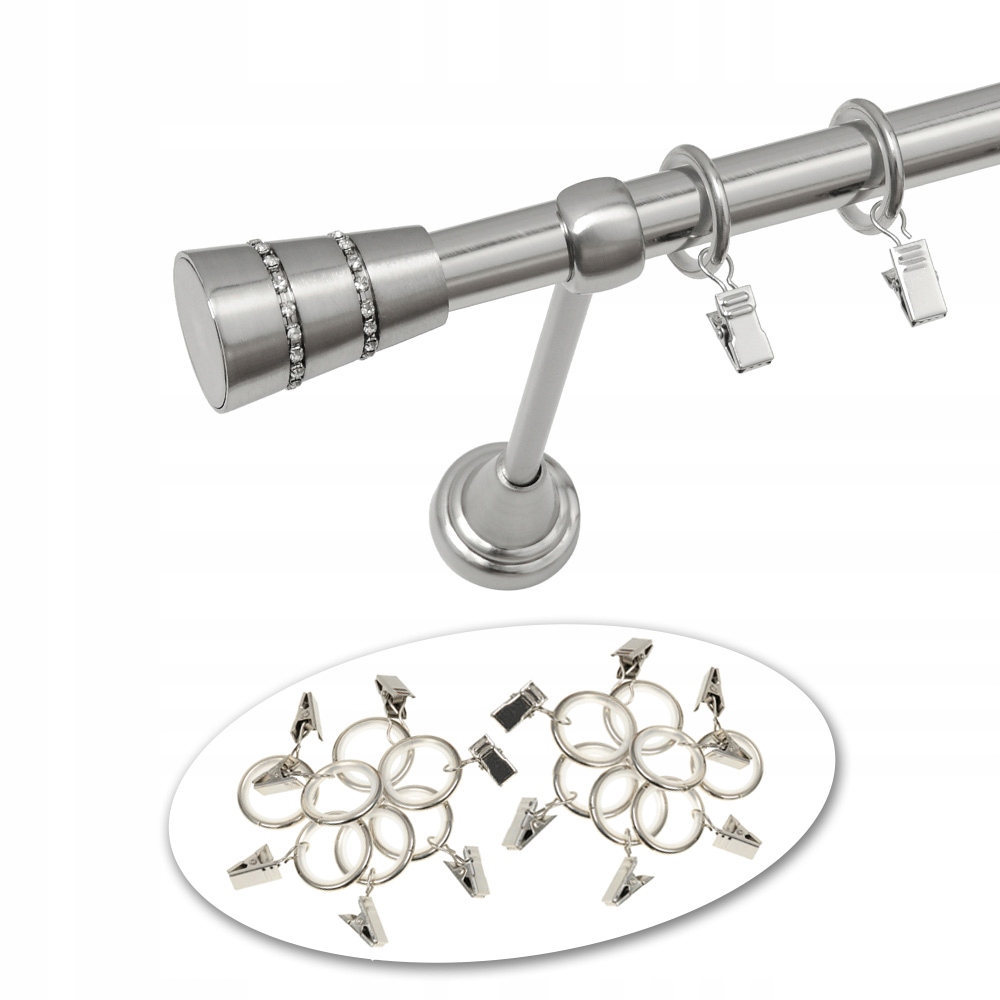 

Karnisz metalowy pojedynczy 130 cm 19 mm Solid Max