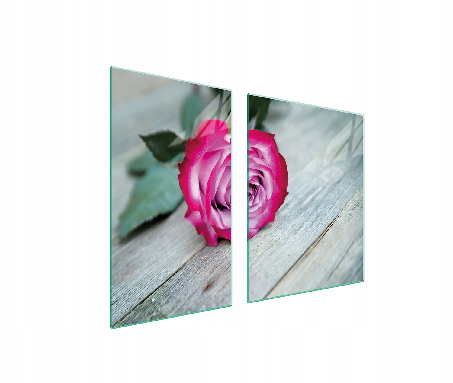 Skleněná Deska a Krájecí Deska 100x52 Růže Tvrzené Sklo